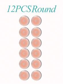 2/12pcs Reusable Invisible Seamless Nipple Covers, Non-Slip, Suitable For Various Occasions - Baby Pink - View 8
