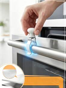 Kitchen Towel Clip, Thick Towel And Linen Cloth With Strong Grip On Microwave, Oven, Dishwasher, Bathroom Storage, Practical Kitchen Storage Box, Home Essential, Storage Supplies - Multicolor - View 4