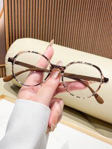 1PC/2PCS Women's New Round Frame Clear Lens Glasses, Gentle Style, Face-Flattering, Fashionable Versatile, Suitable For Daily Wear, Home, Selfie, Commute, Online, Office, Computer, Phone, Reading, Gaming - Clear - View 13
