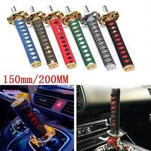 150mm/200mm JDM Samurai Sword Style Shift Knob - Universal Dust Cover Boot And Adapter, Fit For Most Manual Transmission Vehicles Like , Subaru, Etc. (Racing Style Shift Lever) - A - View 12