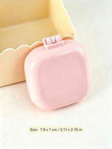1 pièce Brosse à cheveux carrée pliable en plastique pastel kawaii avec miroir intégré, mini peigne de poche portable pour démêler les cheveux avec coussinet, accessoire de coiffure antistatique, indispensable pour les voyages, l'utilisation quotidienne, les rendez-vous, le camping, les activités de plein air et les vacances - Plusieurs styles - Voir 12