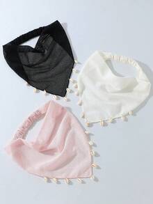 1件原創花卉刺繡捲邊髮箍頭巾，適合女性日常與度假使用 - 彩色 - 查看 4