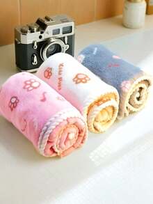 A Small Blanket, Pet Mat, Cotton Nest Blanket, And Flannel Blanket That Can Absorb Water And Not Fall Off, Suitable For Wiping Pets. It Is A Mat For Cats And Dogs That Can Be Used All Year Round - M (62cm X 40cm) - View 9