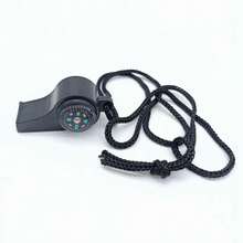 1 Multi-Functional Emergency Rescue Whistle With Compass, Outdoor Hiking Safety Tool - Multicolor - View 6