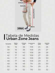 Urban Zone Jeans Men's Slim Fit Casual Twill Pants With Elastane - 海洋 - 查看 5