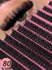 Recommended Platform Bestseller: This Large-Capacity Eyelash Extension Set Contains 544 Clusters, Coming As A Full DIY Eyelash Grafting Tool Kit For Home Use. - Black - View 8
