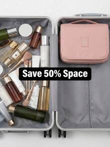 可攜式盥洗包 化妝收納袋 吊掛式防水化妝品收納袋 浴室海灘郵輪旅行必備 開學季夏季配件 - 彩色 - 查看 6