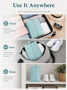 Travel Shoe Storage Bag, Portable Shoe Storage Bag With Handle, Suitable For Gym, Luggage, Sports Shoes, Portable Shoe Bag, Multifunctional Storage Bag, Travel Shoe Storage Bag - Multicolor - View 4