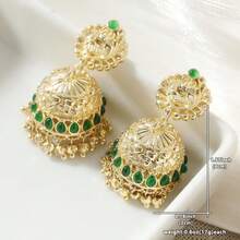 Vintage Garden Bell Tassel Earrings, Luxury Delicate Women's Exclusive Jewelry, Creative Fashion, Rich Earring - Gold - View 4