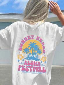 Women Sports Tees & Tanks - 白色 - 查看 1
