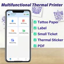Marklife Printer Tato Mini C50 58mm, Printer Label, Printer Termal Multifungsi, Mendukung Ponsel dan Komputer untuk DIY/Tato LOGO/Pola/Pencetakan/Seniman - MultiWarna - View 4