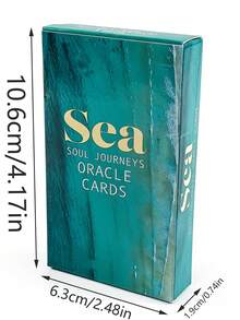 1 BoxSea Soul Journeys Oracle 48 Cards, Ocean Healing Divination Deck Oracle Cards Used For Self-Care, Daily Meditation, And Daily Guidance. - Multicolor - View 12