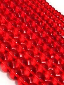 1 Strand Clear Red Glass Beads Smooth Loose Round Crystal Beads For Jewelry Making DIY Bracelet Necklace Accessories 4/6/8/10mm - Multicolor - View 6