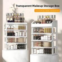 Makeup Storage Set - Two-layer White Storage Box [Drawer] - View 7