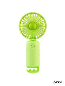 AOYI 1 件 150mAh 可充电便携式 3 档可调手持迷你 USB 风扇，带充电线和底座 - 彩色 - 查看 8