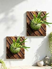Deer Fern Installation Board, Orchid Wood Wall Flowerpot, Climbing Plant, Indoor And Outdoor Plant Frame Wall Hanging Rack Hanging Board, Wall Mounted Creative Decoration - One Size Fits All - View 6