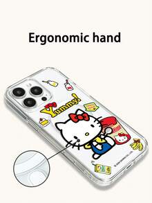 Miniso Funda de teléfono con carga magnética inalámbrica y cinta transparente HelloKitty, regalo de vacaciones, antideslizante, a prueba de caídas y huellas dactilares, serie Android Galaxy S22 S23 S24 S25 S26, Apple 17 17Air 17Pro 17ProMax 11 12 13 14 15 16Pro 16ProMax 14Plus 15Plus 16Plus 16Pro 16ProMax XR - transparente - Ver 5
