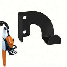 UNISURE 2pcs Wall Mount Storage Rack For Lawn Mower, Trimmer, Garage Garden Tools Organizer, Black Metal Heavy Duty Hook, Easy To Install - Combo Pack - View 3