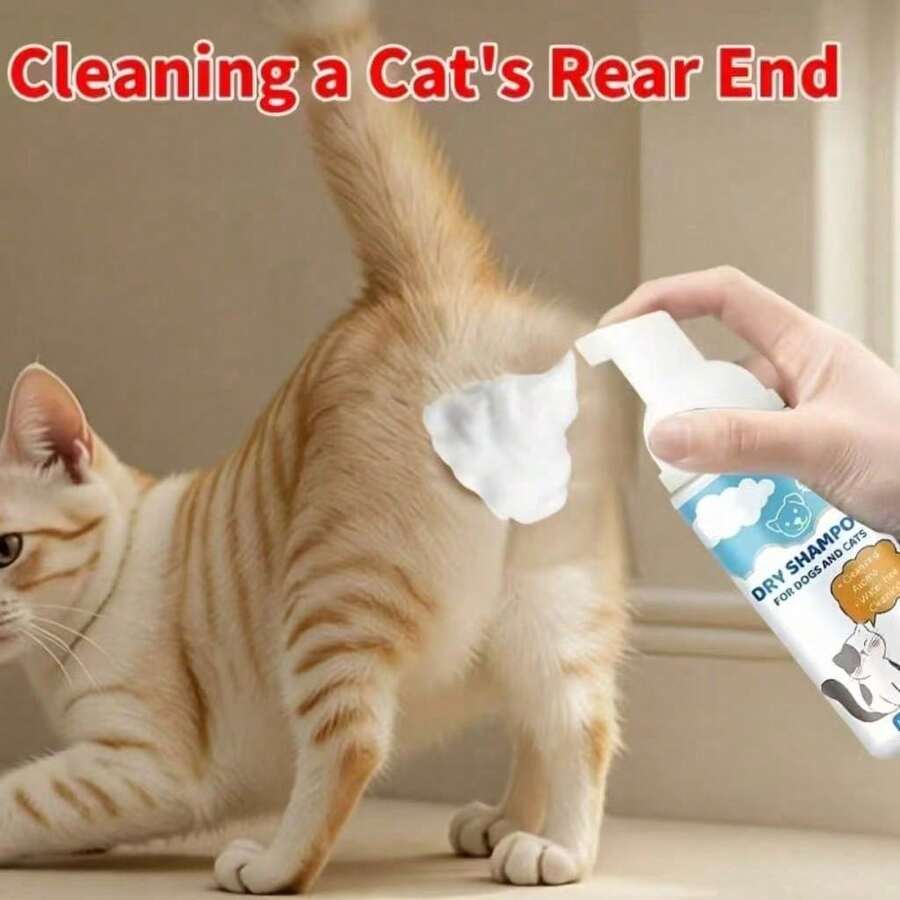100ml Pet Cleaning Foam | Gentle No-Rinse, Suitable For Cats And Dogs, Deep Cleaning, Moisturizing, Long-Lasting Fresh Scent. High Pet Cooperation, Gentle And Non-Irritating, Makes Fur Soft, Shiny And Fluffy - High-grade Cleaning Agent - View 1