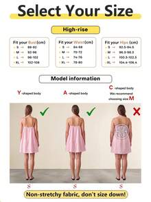 DORISS Pink Linen Flare Hem Camisole Dress, Loose, Sexy Chic Style For Commute, Vacation, Daily Wear Elegant Party Summer - Pink - View 6