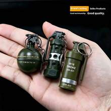 1PC Elite Fragment Grenade Stun Grenade Alloy Gun Weapon Model Keychain Birthday Gift Holiday Gift Perfect Gift Toy - Multicolor - View 2