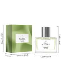 30Ml Matcha Fragrance Spray, Matcha Green Tea Herbal Floral Fragrance, Long-Lasting Fragrance, Fresh And Natural, Transparent Light Green Square Bottle Women's Fragrance, Suitable For Office, Study, Outdoor, Daily Travel - Matcha - View 7