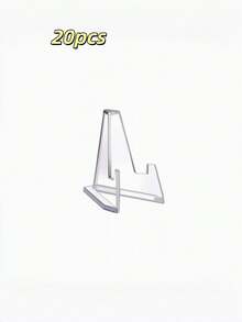 1/5/10/20pcs Acrylic Card Display Stand Frame Support Base Decorative Card Holder Suitable For Various Cards Mini Card Holder Paper Table Number Holder Base Halloween Christmas Wedding Party - X - View 10
