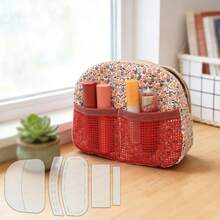 Set Templat Quilting 5 Bagian untuk Tas Kosmetik, Templat Jahit Tas Penyimpanan Portabel, Templat Quilting Tas Penyimpanan DIY, Bahan PET Transparan yang Dapat Digunakan Kembali, Alat untuk Membuat Tas Penyimpanan Buatan Tangan, Panduan dan Bantuan untuk Penggemar Kerajinan dan Pemula - Klasik - View 7