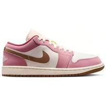 Nike Air Jordan 1 Low Women's Shoes Desert Berry/Sail/Lt British Tan/Chalk DC0774-609 | Low-Top Versatility, Everyday Wearable - 桃粉色 - 查看 1