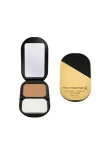 Max Factor [حزمة] كريم أساس مضغوط فيسفينيتي 076 ذهبي دافئ 10 جرام + برايمر عالمي فيسفينيتي 30 مل - 076 ذهبي دافئ + شفاف - مشاهدة 3