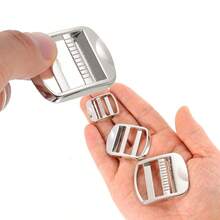 SinHo Zinc Alloy Ladder Lock Buckles Non-Slip Webbing Strap Adjusters Rustproof Metal Slide Premium Buckles For Backpack Gear Repair - Multicolor - View 5