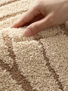 DAJIANG 1pc Vintage Coffee Palm Leaf Pattern Bathroom Rug, TPR Backing Non-Slip, Suitable For Kitchen, Outdoor, Indoor, Hallway, Bedroom, Living Room, Bedside Carpet, Machine Washable Easy To Clean, Bedroom Bathroom Decor Rug - Multicolor - View 8