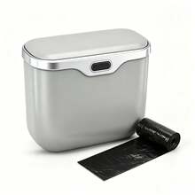 This Trash Can Is Made Of Microfiber Leather And ABS Material, Specifically Designed For Vehicles To Maintain Its Shape And Fit 99% Of Car Models. It Can Handle Both Dry And Wet Waste, Is Easy To Install, And Does Not Damage The Vehicle. - Car Trash Can - View 15