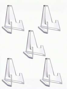 1/5/10/20pcs Acrylic Card Display Stand Frame Support Base Decorative Card Holder Suitable For Various Cards Mini Card Holder Paper Table Number Holder Base Halloween Christmas Wedding Party - X - View 9