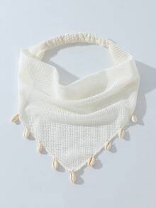1件原創花卉刺繡捲邊髮箍頭巾，適合女性日常與度假使用 - 彩色 - 查看 14