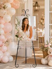 Photo Wedding Welcome Sign, Wedding Rehearsal Sign, Modern Wedding Sign, Acrylic Welcome Sign, Wedding Photo Sign, Welcome To Our Wedding - Multicolor - View 4