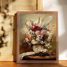 1pc Canvas Painting, Modern Floral Canvas Art, Gift For Family And Friends, Interesting Frameless Home Bedroom Kitchen Living Room, Hotel Cafe Office Room Artwork Canvas Wall Art Poster - I - View 5