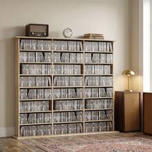 HOMCOM Racks à CD &  DVD - Tabac - Voir 8