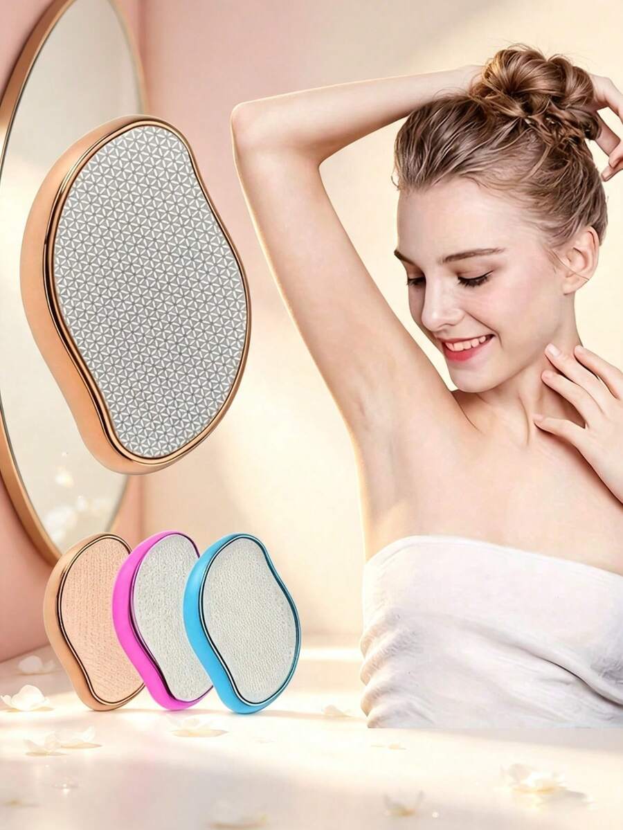 1pc Crystal Hair Removal Device, Unisex, Reusable, Painless Exfoliating Depilatory Tool (No Shaving Required), Magical Leg Hair Cooling Device, Also Suitable For Back, Arms And Legs