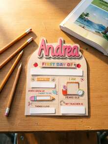 Personalized Name First Day And Last Day Of School Sign, Customized Wooden Back To School Milestone Board, Kindergarten Preschool Photo Prop, Student Commemorative Gift, School Year Memory Keepsake Board - C-opening School Commemorative Wooden Plaque - View 11
