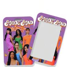 6-Piece Assorted Cordless KATSEYE Girl Group Merchandise Sliding Cover Student Campus ID Card Holder, ID Card Protector - Multicolor - View 10