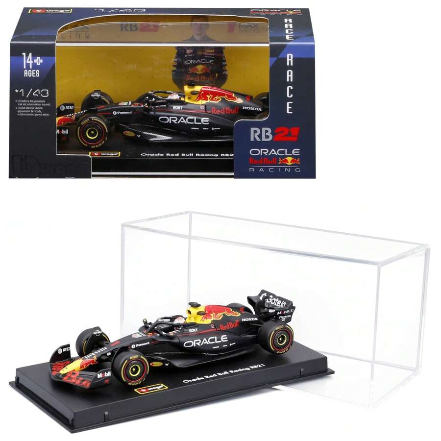 Burago 1:43 紅牛 RB21 F1 賽車模型附頭盔 (2025) Verstappen #1 - RB21 #1 Verstappen - 查看 1