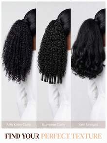ARABELLA Ponytail Hair Extension Yaki Straight Air-Half Wig 100% Human Hair Lightweight Glueless Install Half Wig With Adjustable Drawstring No Shedding Easy Wearing Beginner Friendly - SNatural - View 8