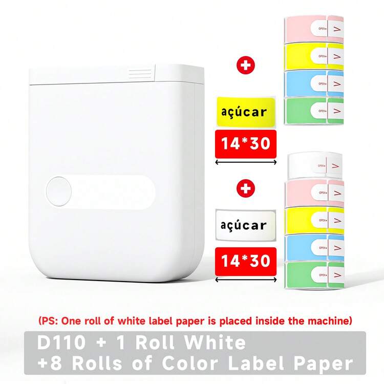 Printer Label Mini Portabel ORICO dengan Pita Label, Printer Label Termal Kecil untuk Label, Catatan Tempel, Daftar Tugas, Kerajinan DIY, Label Nama, Perlengkapan Penting untuk Kembali ke Sekolah - Putih - View 14
