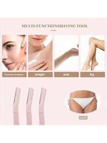 10/6/3/1pc Women's , Facial Skincare Shaving Razor, Full Body Hair Removal Razor, Multi-Functional Facial Hair Removal Disposable Blade Eyebrow Trimming Tool, Face Razor, Wax Hair Removal, Eyebrow Shaping Kit, Shaver For Women, Depilador Facial - Pink - View 2