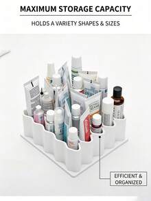 Storage Box, Multi-Layer Vertical Storage Rack, Sturdy With Compartments, Makeup Brush Drying Rack, Space-Saving, Cosmetic Storage, Makeup Brush Storage Box, Home, Office, Clinic, Pharmacy, Christmas Gift, Mother's Day Gift, Simple Assembly Required, Medical Storage Essential, Home Must-Have - Multicolor - View 7