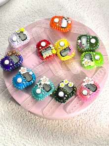 Custom New Multi-Color Rhinestone Flower Finger Counter Portable Ring Electronic Tally Counter Manual Button Counter Mini Handheld Counter Card-Mounted Electronic Prayer Beads Multi-Color Options -Tasbih- Suitable For Prayer Counting - Sports Counting - Holiday Gifts And More - Multicolor - View 9
