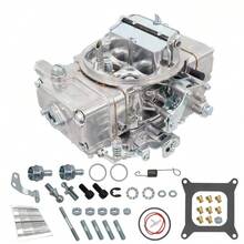 650 CFM Carburetor Carb BR-67277 For 4150 Model Diecast Carby Manual Choke - Silver - View 2