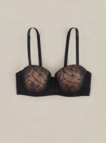 Bralution Women's Floral Mesh Fashionable Comfortable Lingerie Set Multi-Pack Bra & Panty Set - Multicolor - View 32