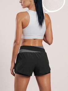 Soyun New Women's Sports Outdoor Shorts With Inner Lining Summer - Black - View 6